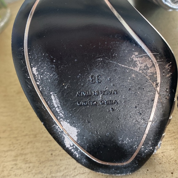 Balmain Ivy Wrap Chain Heel Sandal Runway shoe 38 preloved - Picture 9 of 17